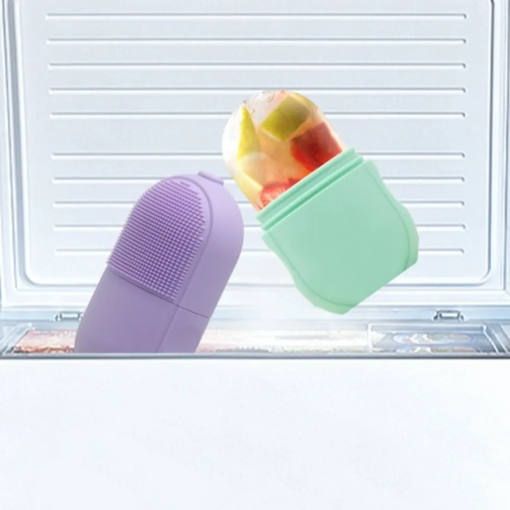 Silicone Face Massage Ice Roller Skin Care Multifunctional Ice Facial Roller Reusable Cooling Massager Face Ice Cube Mold