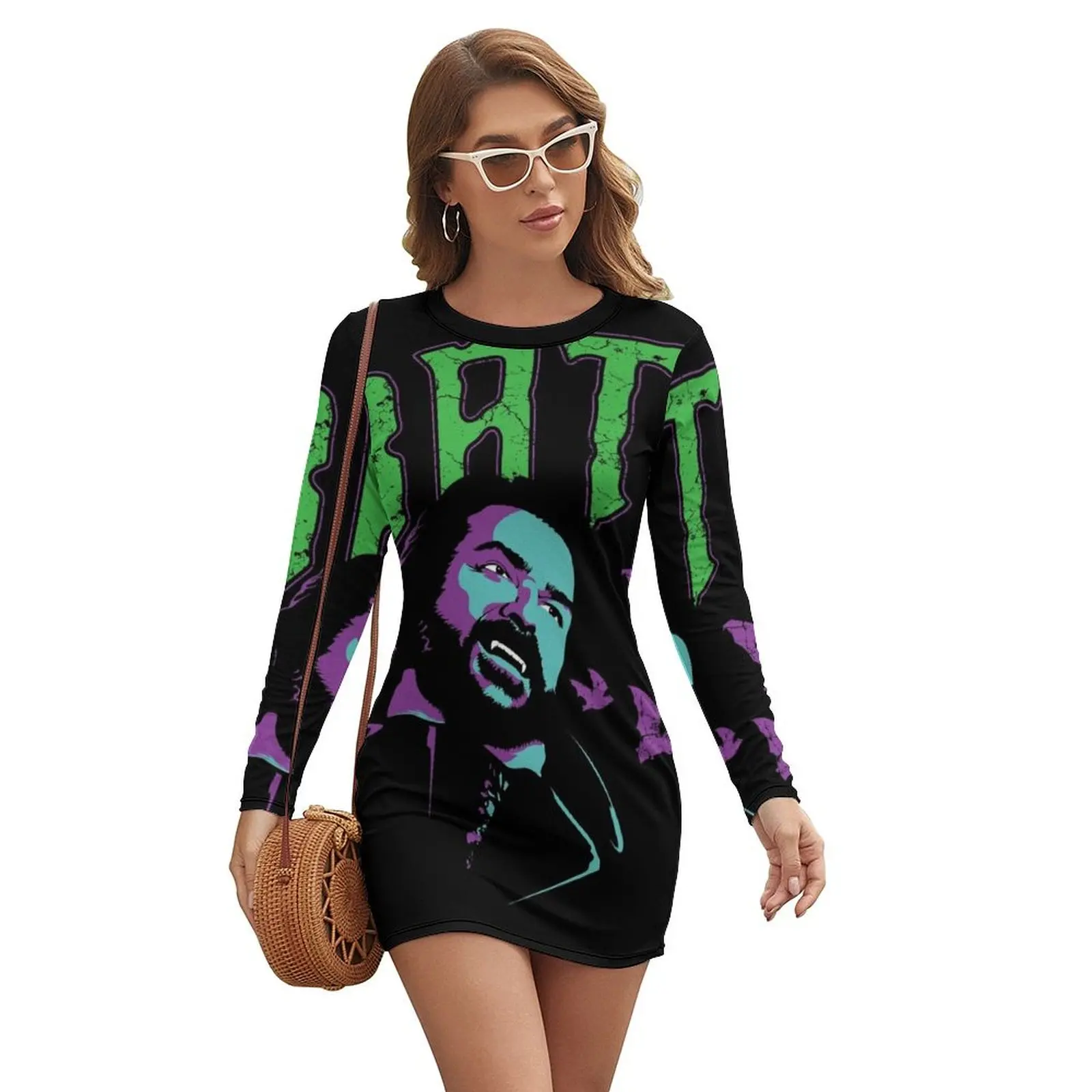 

BAT! Long-sleeved Dress summer dress for women 2024 dress party night wedding guest 2024 Summer skirt
