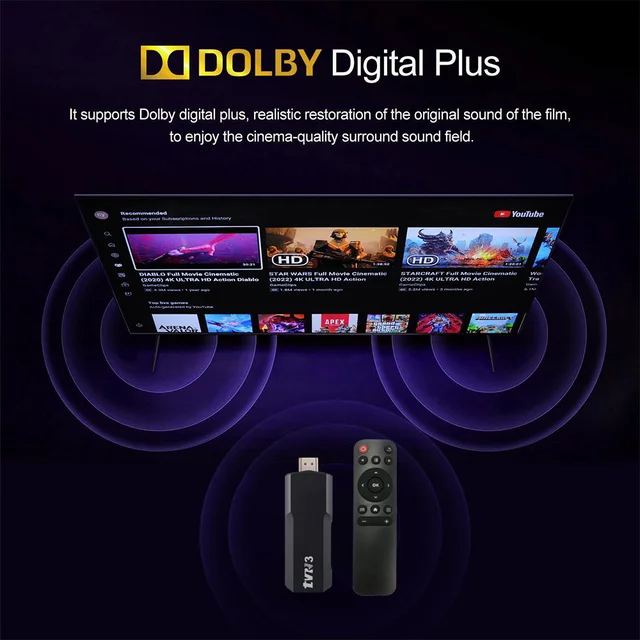 TV 3 stick AndroidTV box HDR set top 4K 1080p 2.4g/5G WiFi smart TV sticks for Google YouTube Netflix network media player 4 TV 3 stick AndroidTV box HDR set top 4K 1080p 2.4g/5G WiFi smart TV sticks for Google YouTube Netflix network media player 4