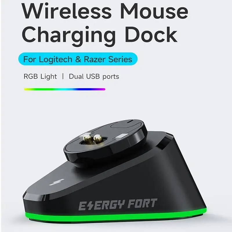 

Беспроводное зарядное устройство для мыши, совместимое с G403 G502 X Plus G703 G903/GPW1/2, игровая мышь, зарядная док-станция