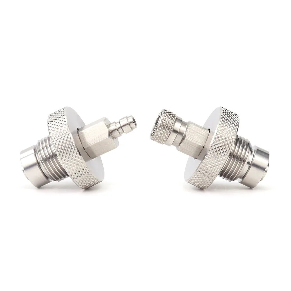 Air Filling Adapter HP Air Fill Station Refill Stainless Steel 300Bar Din Valve with 8MM Quick Disconnect G5/8-14 Male Plug Diving