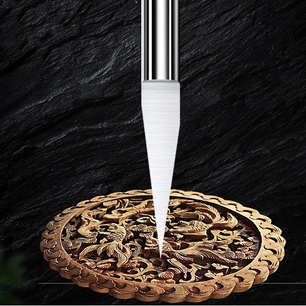 EJ.life Mèches De Gravure 1 Flûte 10 Pièces De Gravure En Forme De V