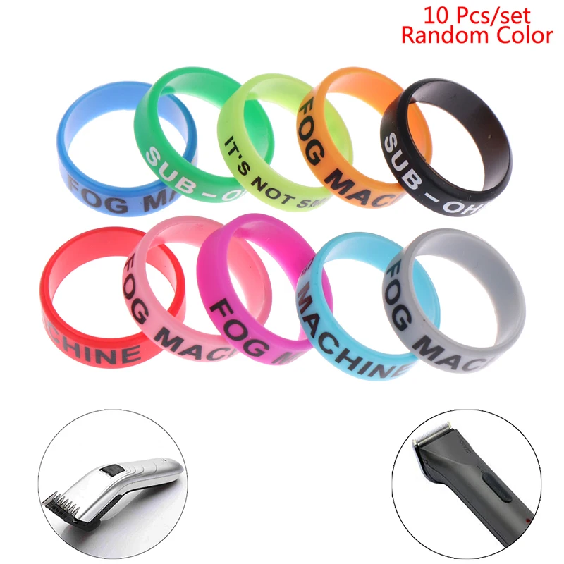 Description Picture 2 of item10Pcs 22mm Hair Clipper/Trimmer Grip Anti Slip Rubber Sleeve Decorative Rings