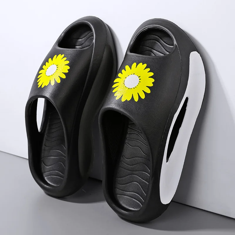 Slip Slippers for Men Non-Slip With Thick Sole Sandals Open Toe Pillow Beach Slippers for Summer Slipper for Indoor  Outdoor_voghion.com