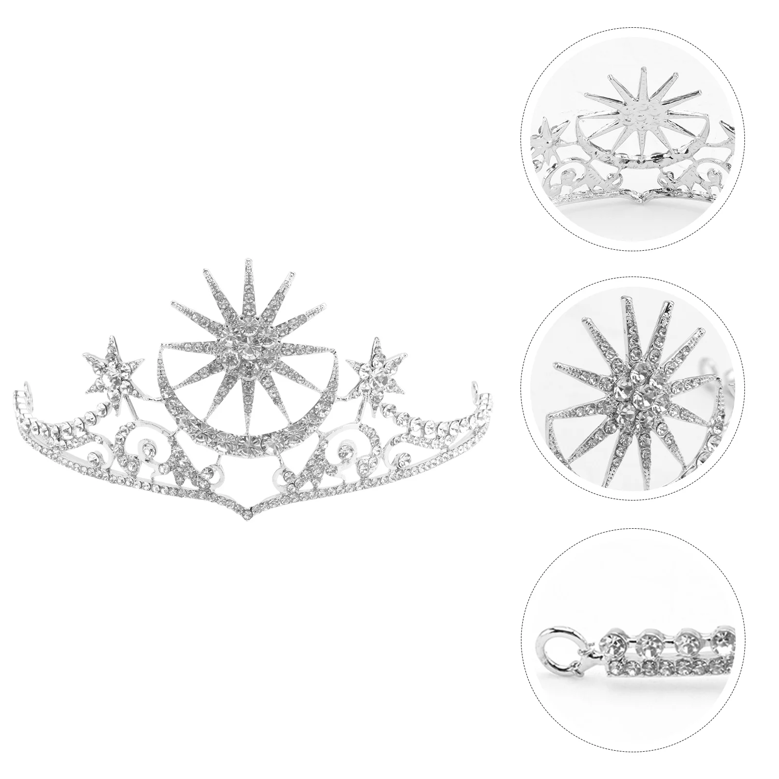 Hair Jewelry Silver Choker Silver Hair Accessoriess For Woman Tiara Silver Silver Hair Accessoriesss Star Moon Wedding Brides 6