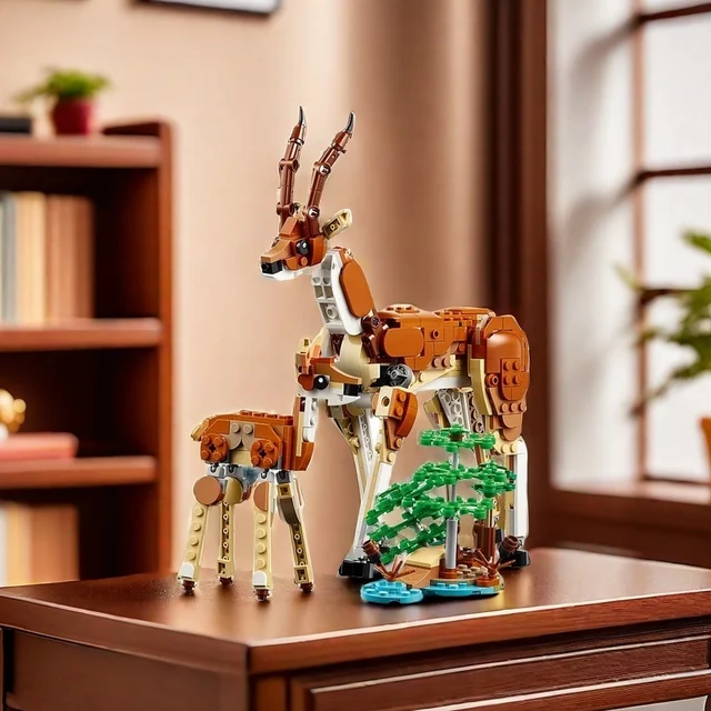 31150 LEGO Wild Safari Animals, Rebuilds into 3 Different Safari Animal Figures ,Building Set for Kids Ages 9 Years Old 1