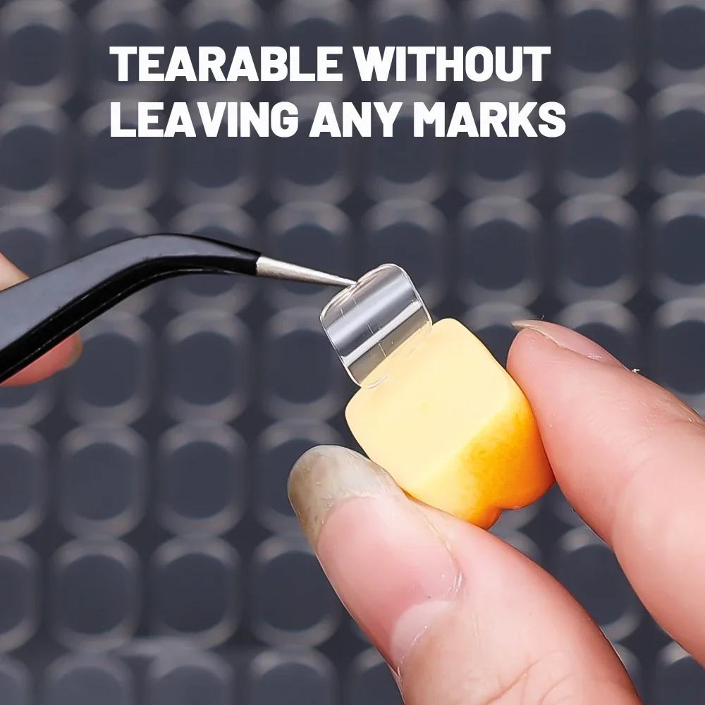 300PCS Rectangular Transparent Double-sided Tape Pad - Unmarked Anti Slip Adhesive, Suitable for DIY Projects and Fixing Objects