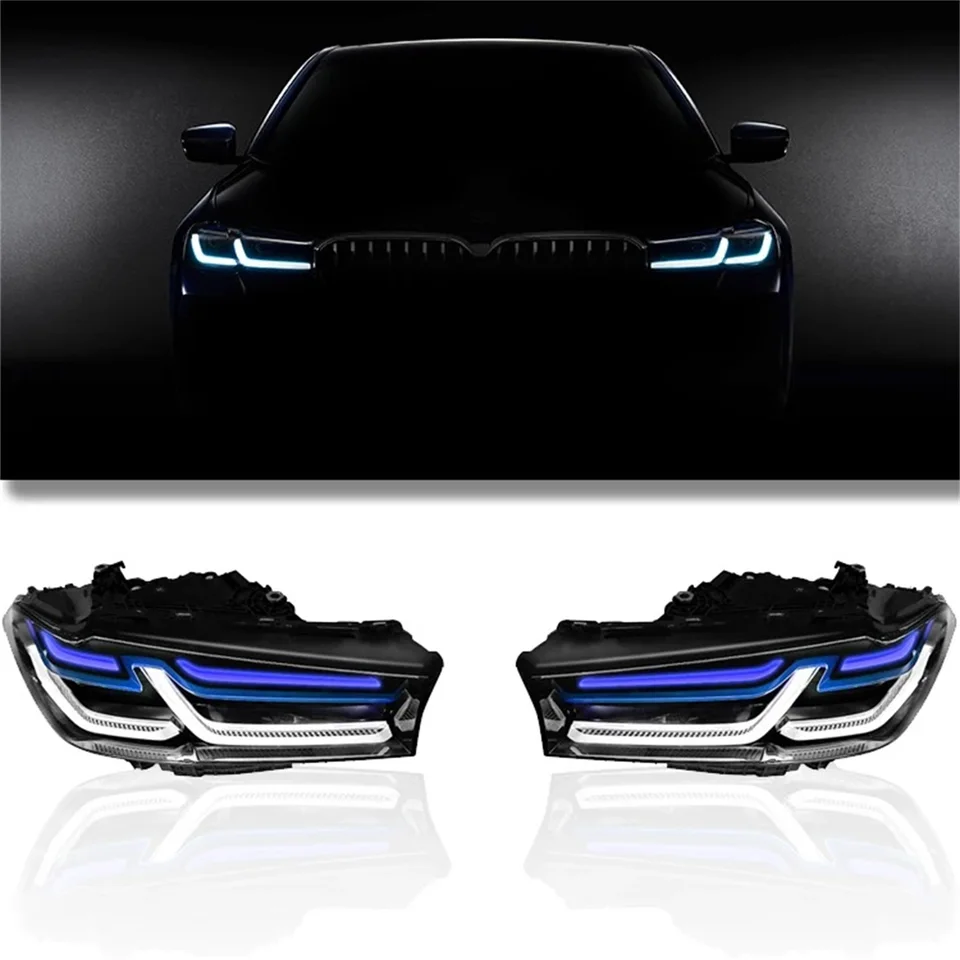 BMW 5シリーズg30 lci用LEDヘッドランプ,アップグレードされたプラグ 