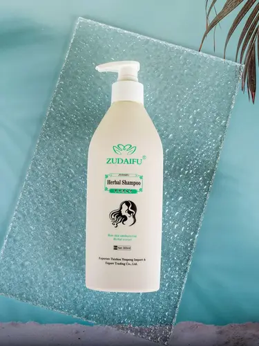 Zudaifu-허브 샴푸, 300ml 치료 습진 피부염 항진균성 감염 두피 건선 헤어 케어 샴푸, 1 개 8