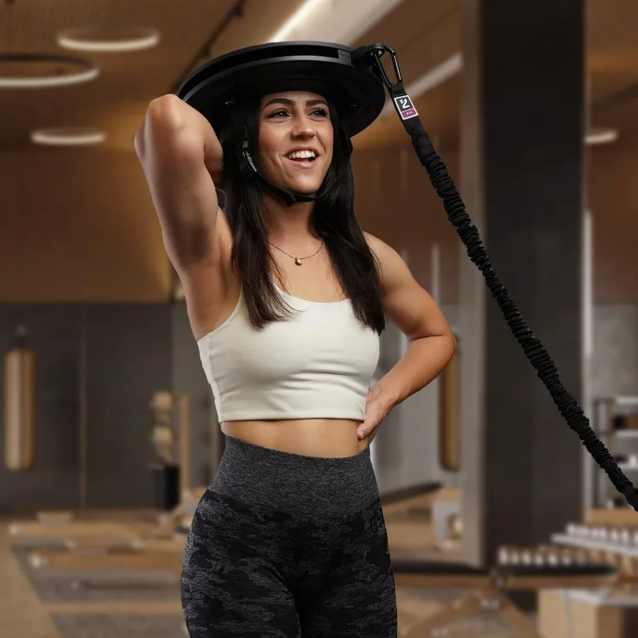 Resistance Band, Durable Exercise Band with Steel Carabiners for Neck Training, Strength Workouts, Stretching, and Rehab