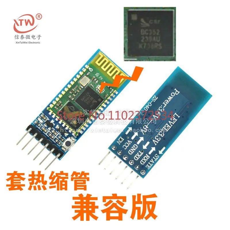 

10 pieces HC-05 master-slave integrated Bluetooth module with backplane wireless serial communication HC-05 Bluetooth