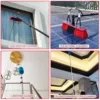 24/30/36/40 ft Heavy Duty High Reach Extension Window Cleaning Pole Telescopic Extendable Paint Roller Handle Garden/Picking 6