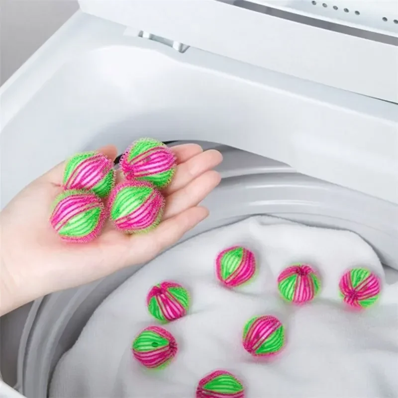 12/6pcs Catch Lint Washing Machine Accessories Hair Removal Device Laundry Balls Can Be Reused Removes Lint From Clothes Ball 4