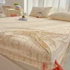 2025 New Type A Washed Crepe Yarn Printing Bed Head Small Fresh Mattress Cover 360 Degree Wrap with Elastic Bedspread 1