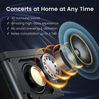 203 Portable Karaoke Bluetooth Speakers with Wireless Microphone Sound Effect Adjustment Large Capacity Battery Home Party Stree 2