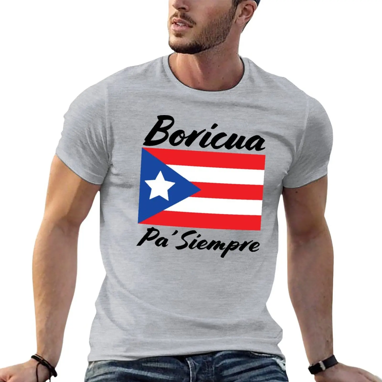 

Футболки Boricua Pa' Always, футболки с графическим рисунком, футболки, индивидуальные футболки, мужские белые футболки