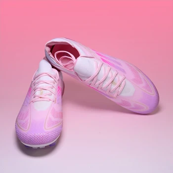 QQ-F50 Pro Mens Soccer Shoes Laceless TF/FG Training Football Sneakers Non-slip Youth Turf Soccer Cleats Chuteira Campo 35-45 - Image 2