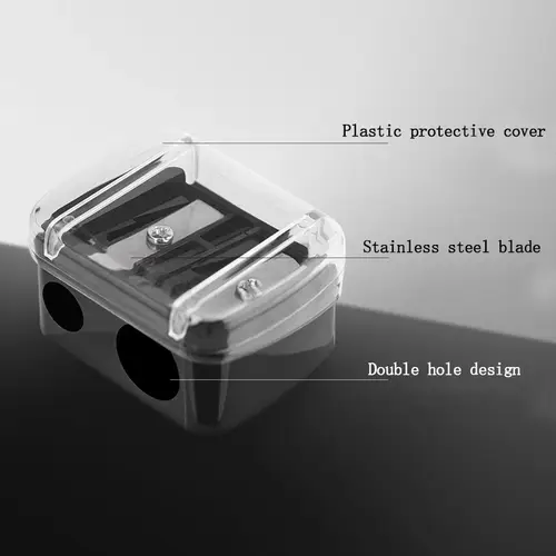 Brand Double Holes Precision Lipstick Cosmetic Pencil Sharpener For Eyebrow Lip Liner Eyeliner Pencil Girls Gift School Supplies - Image 6