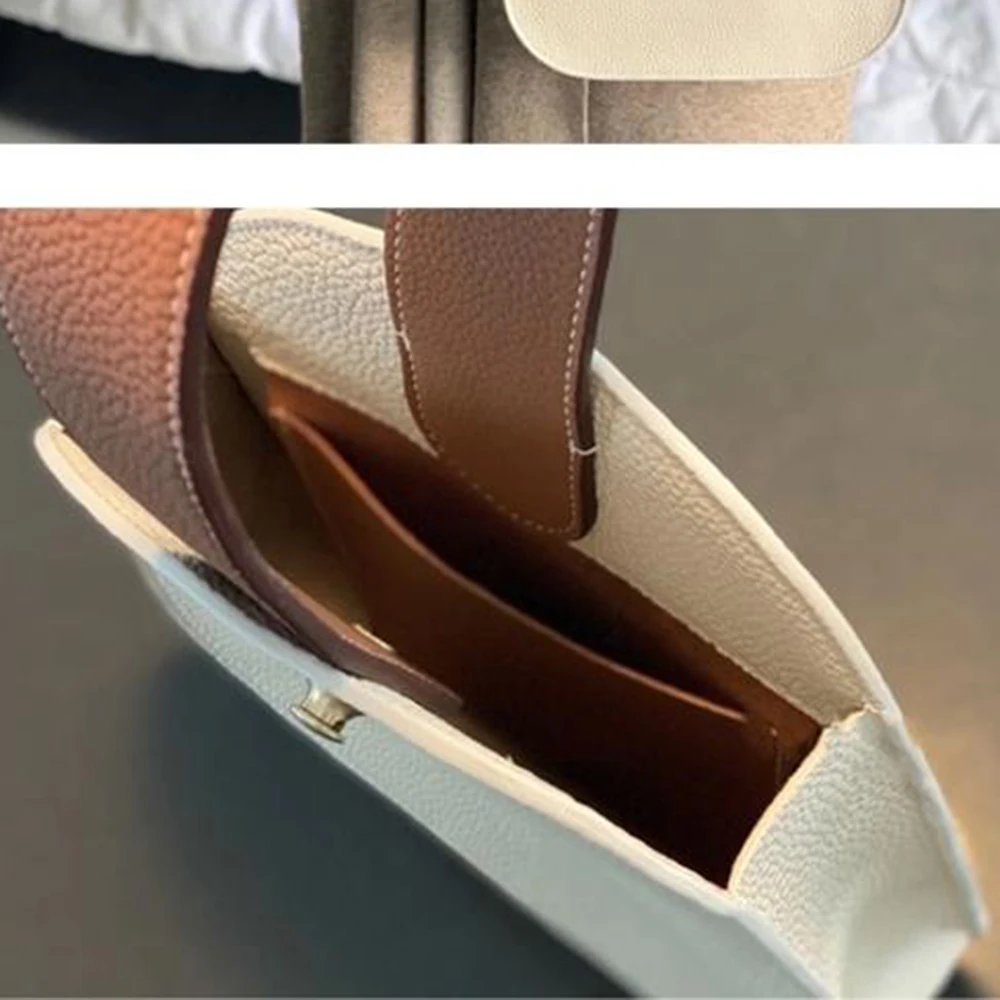 DIY leather craft women handbag die cutting kraft paper sewing pattern hollowed stencil english version 22.5x24.5x6.5cm
