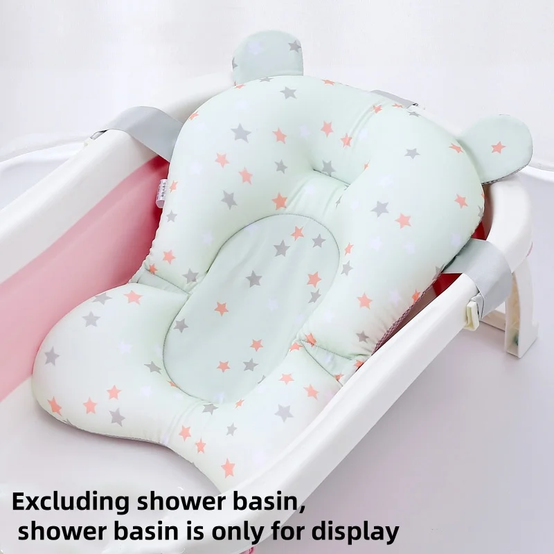 Baby Bathtub Pad Adjustable Bath Support Seat Mat Foldable Shower Cushion Newborn Floating Security Water Pad baby bath seat,baby bath support pad,baby bath tool