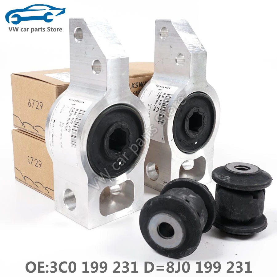 3C0199231EFrontControlArmsBushingLowerBracketRubberSuspension