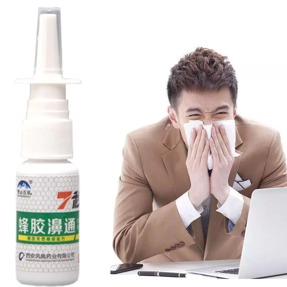 20ml Nose Spray To Relieve Nasal Discomfort Propolis Extract Nasal Drops Runny Itching Allergic Rhinitis Nose Health Care nose care spray nasal spray