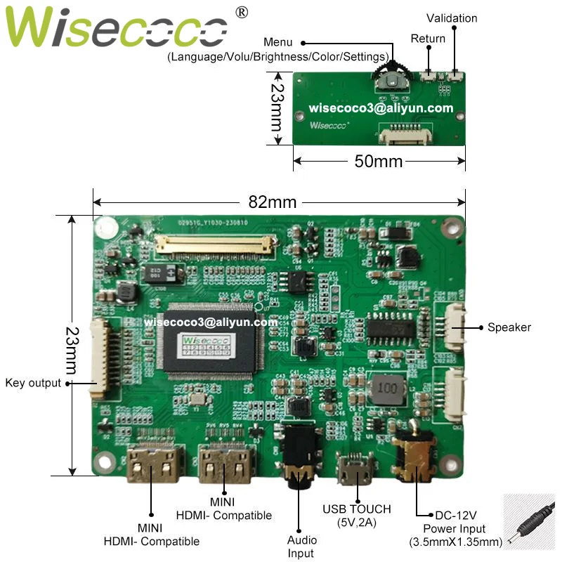 ドライバーボード付きフレキシブルディスプレイ,2k AM-OLED,内蔵タッチ