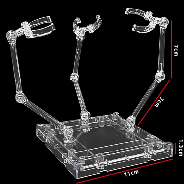 Action Figure Base Three-headed Soul Suitable Display Bracket For HG1/144  Model Handmade Doll - AliExpress