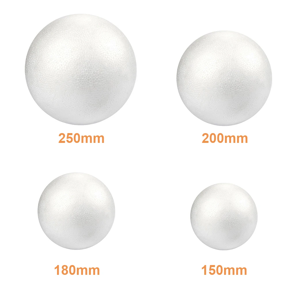 9-15-18-20-25CM-Polystyrene-Foam-Ball-Round-White-Styrofoam-Craft-Balls ...