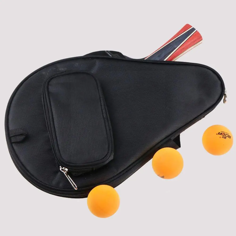 Portable Table Tennis Racket Cover Table Tennis Racket pong Table Racket Tennis Sports Cover Bag Bag Bag Gourd Ball Racket E3O5