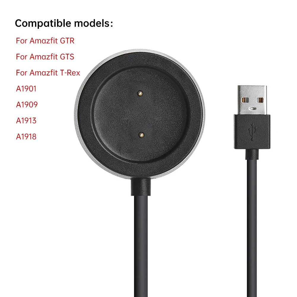 Estación de soporte de cargador de reloj para Amazfit t-rex 2/GTS 2e/GTR 2e/ GTS 3/GTR 3/GTS 4 mini Cable de carga soporte de silicona - AliExpress