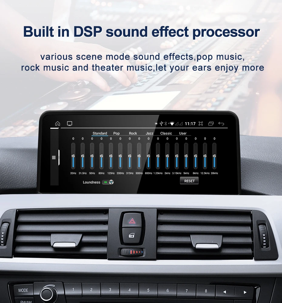 New ID6 ID7 ID8 UI Android System Wireless Carplay AUTO For BMW 1/3/4 Series F20
