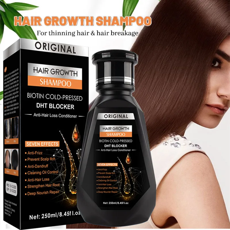 Hair Growth Essential Oil Biotin Cold-pressed Dht Blocker And Hair Growth Shampoo Anti-hair Loss Conditioner Hair Product Series - AliExpress