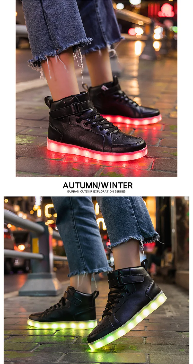 Luminous LED Light For Adults Men Women Children Boys And Girls Luminescent Sports Shoes Sizes 25-47_voghion.com