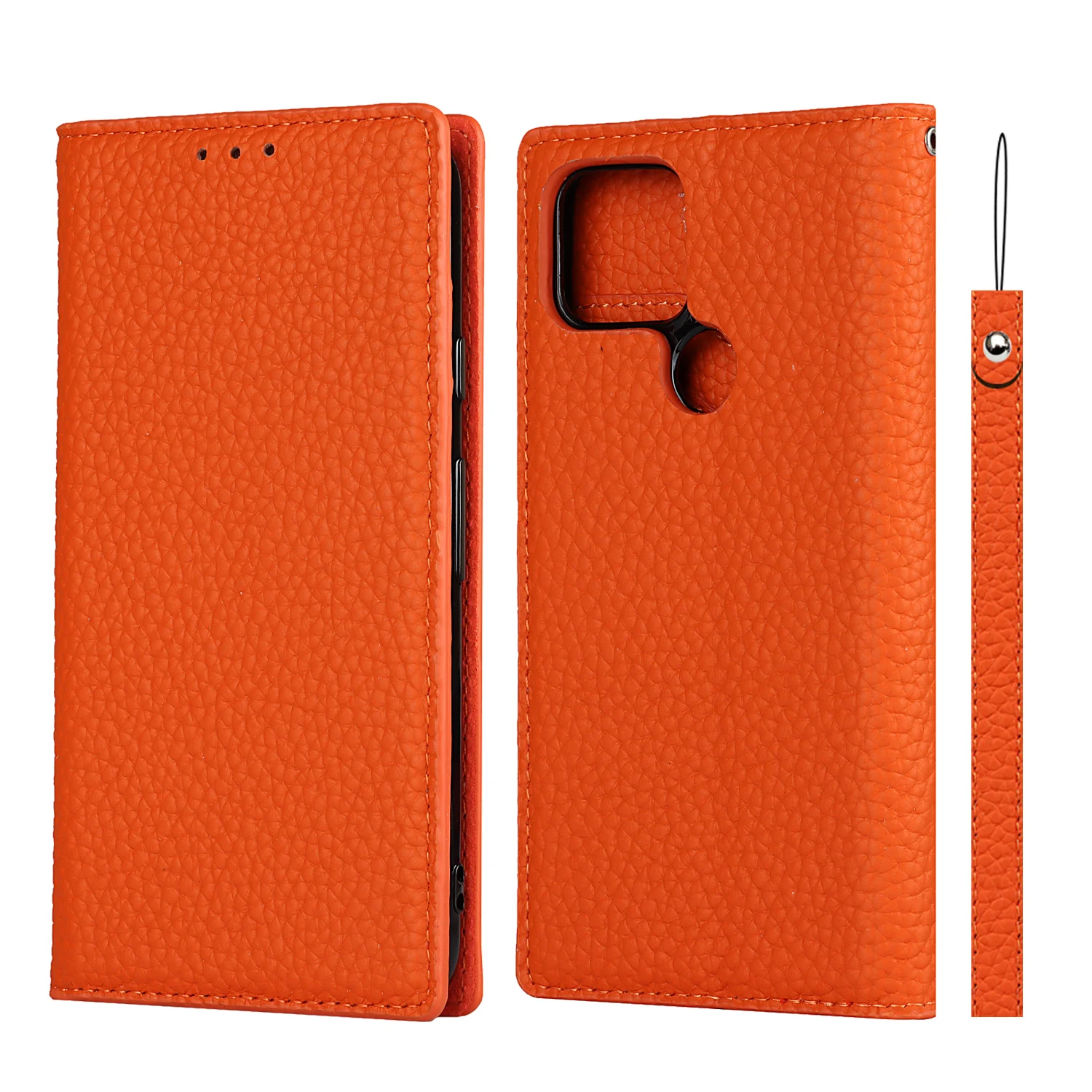 

Роскошный флип-кошелек из натуральной кожи для Google Pixel 5 5XL 4A чехол 5A чехол-подставка с бесплатным ремешком