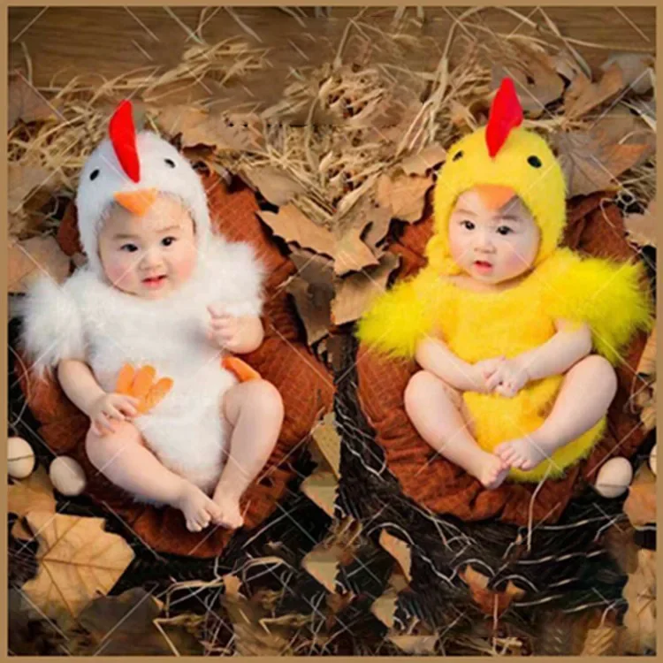 

Children's Photography Clothing Studio Theme Photography Chicken Props Clothing Baby 100 Days Old Creative Studio Art Photo