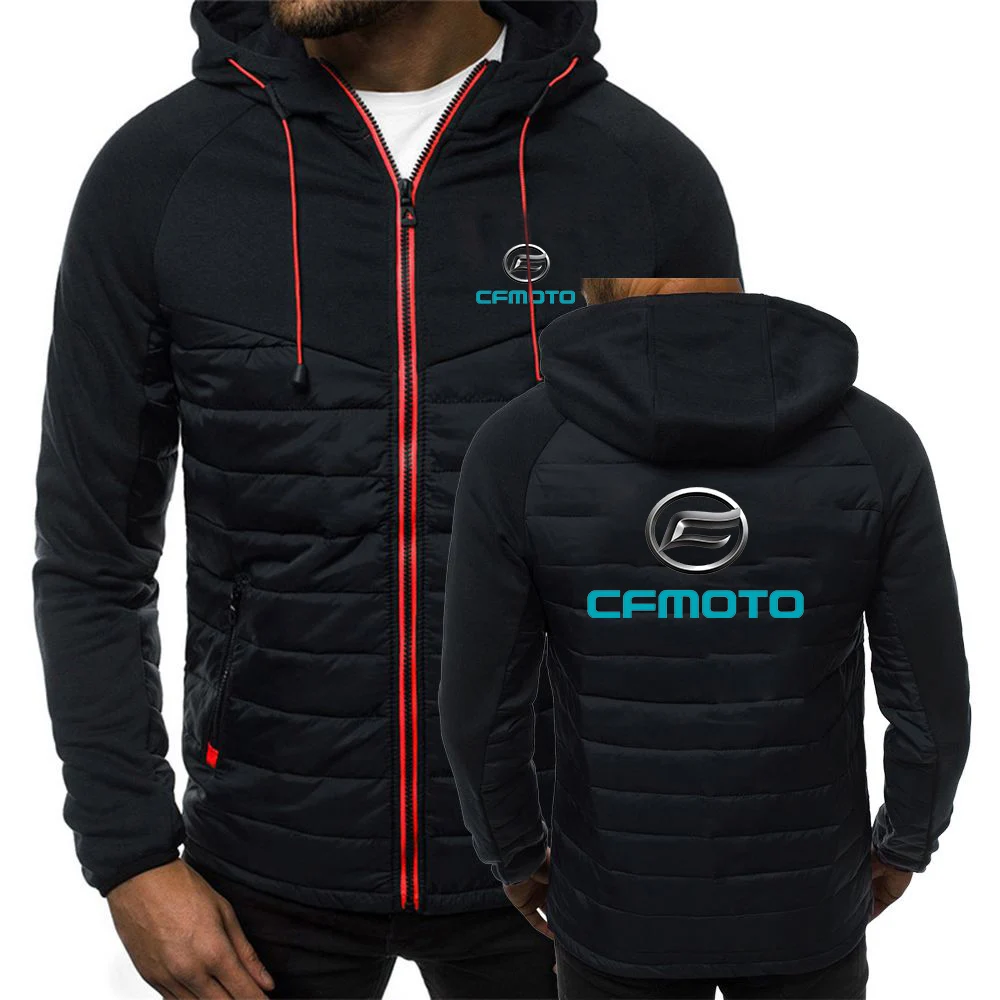 Spring And Autumn Mens Cfmoto Print Sweatshirts Long Sleeve Jacket Hoodie Zipper Hoodies Coat