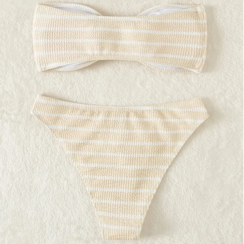 Stripe Micro Bikini Push Up Women Swimsuit 2024 Sexy Female Swimwear Brazilian Bikini Set Thong Biquini Swimming Suits Beachwear