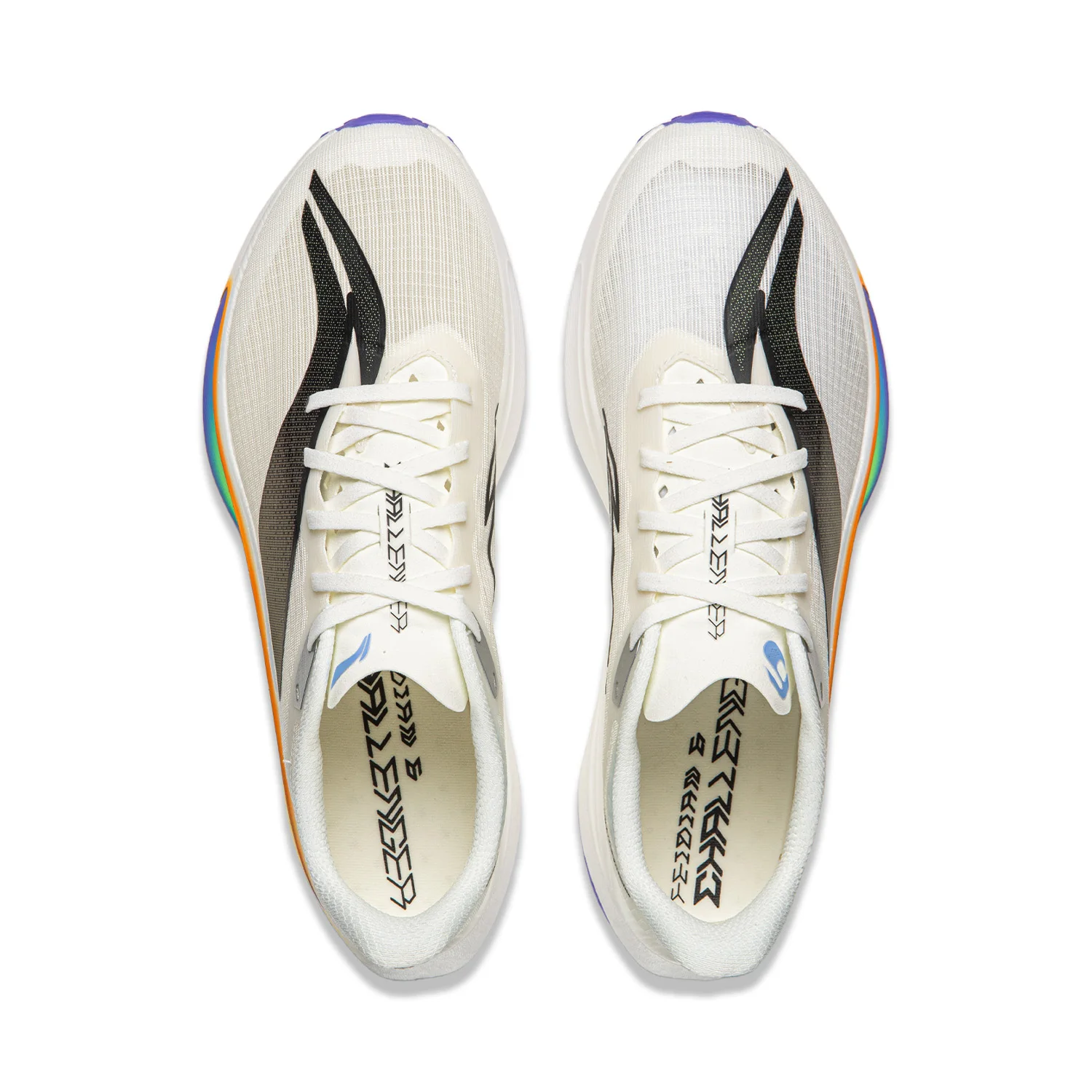 Li-Ning נעלי ריצה לגברים FEIDIAN 6 CHALLENGER SUPER BOOM נעלי ספורט תחרותיות קלות משקל עם ריפוד מחזיר אור ARMW003
