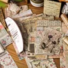 100 pcs Vintage Material Paper DIY Diary Album Background Paper Decoration Flower Butterfly Scrapbooking Junk Journal Supplies ﻿ 6