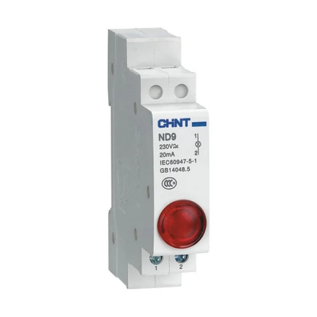 CHINT Din Rail Mount LED Signal Lamp ND9 Series AC 220V Indicating