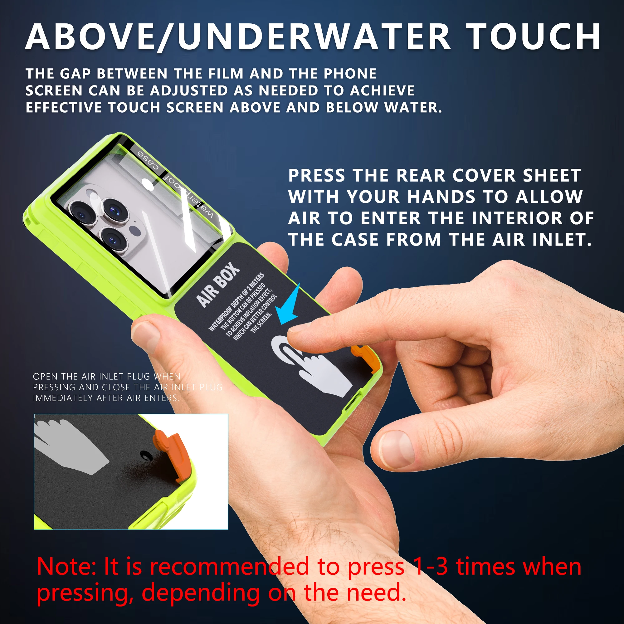 Universal IP68 Waterproof Phone Pouch with Touch Screen Access and Lanyard for Underwater Protection