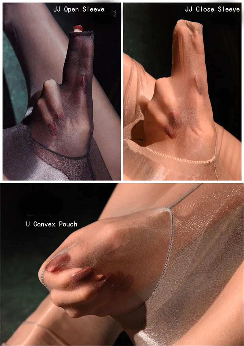 Sexy Men Oil Gloosy U Convex Pouch Bodysuit COCKring Open Sheath Sleeve Sexy Tight Open Crotch Candy Color Puls Size F20