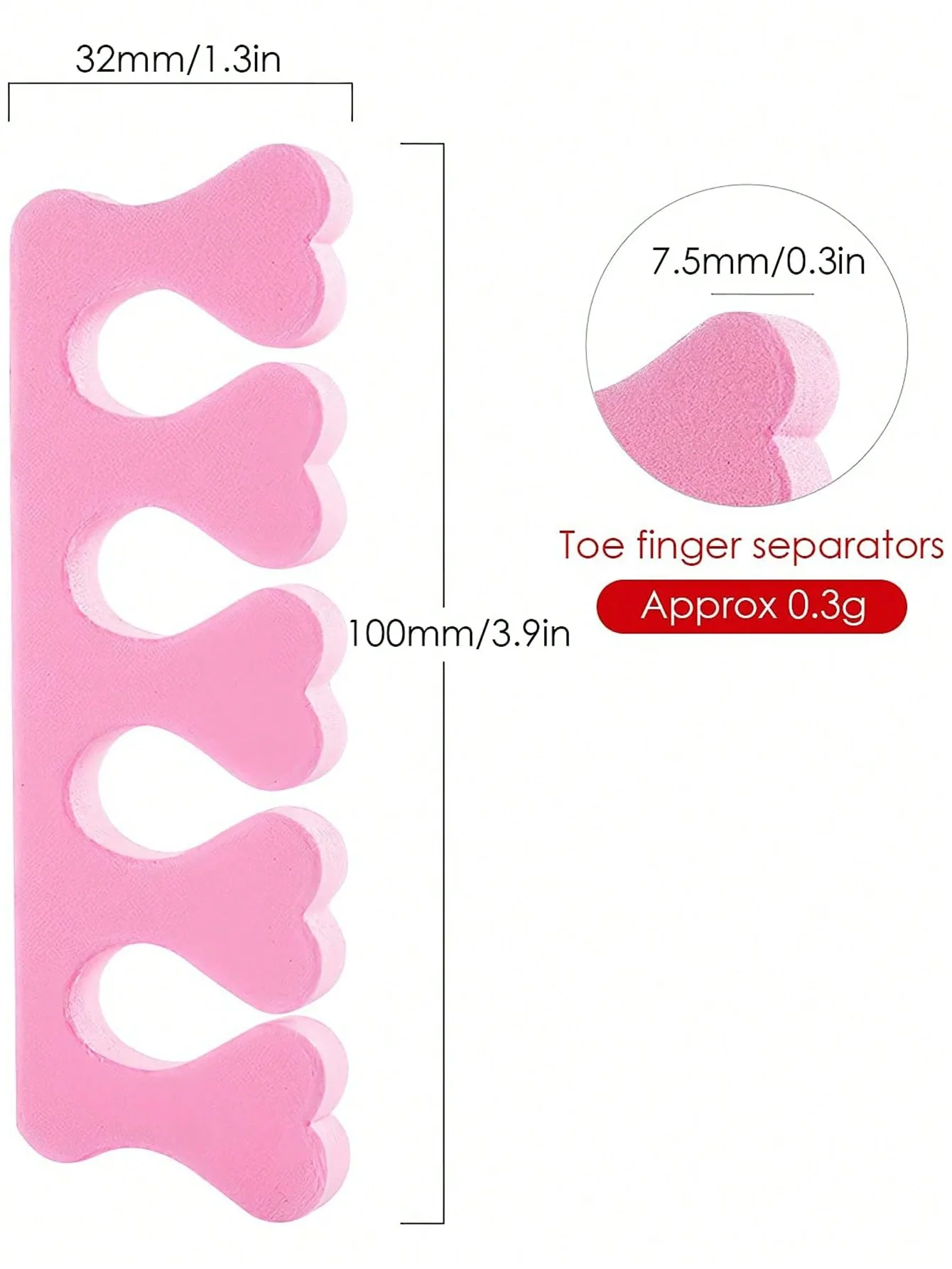 Toe Separators Toe Spacers for Pedicures Nail Polish Separating Toenails Nails