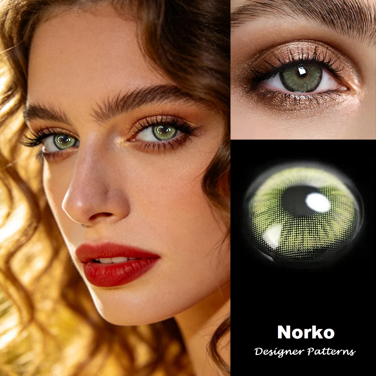 VISUASHOW Bold Green Colored Contact Lenses for Everyday & Special Occasions