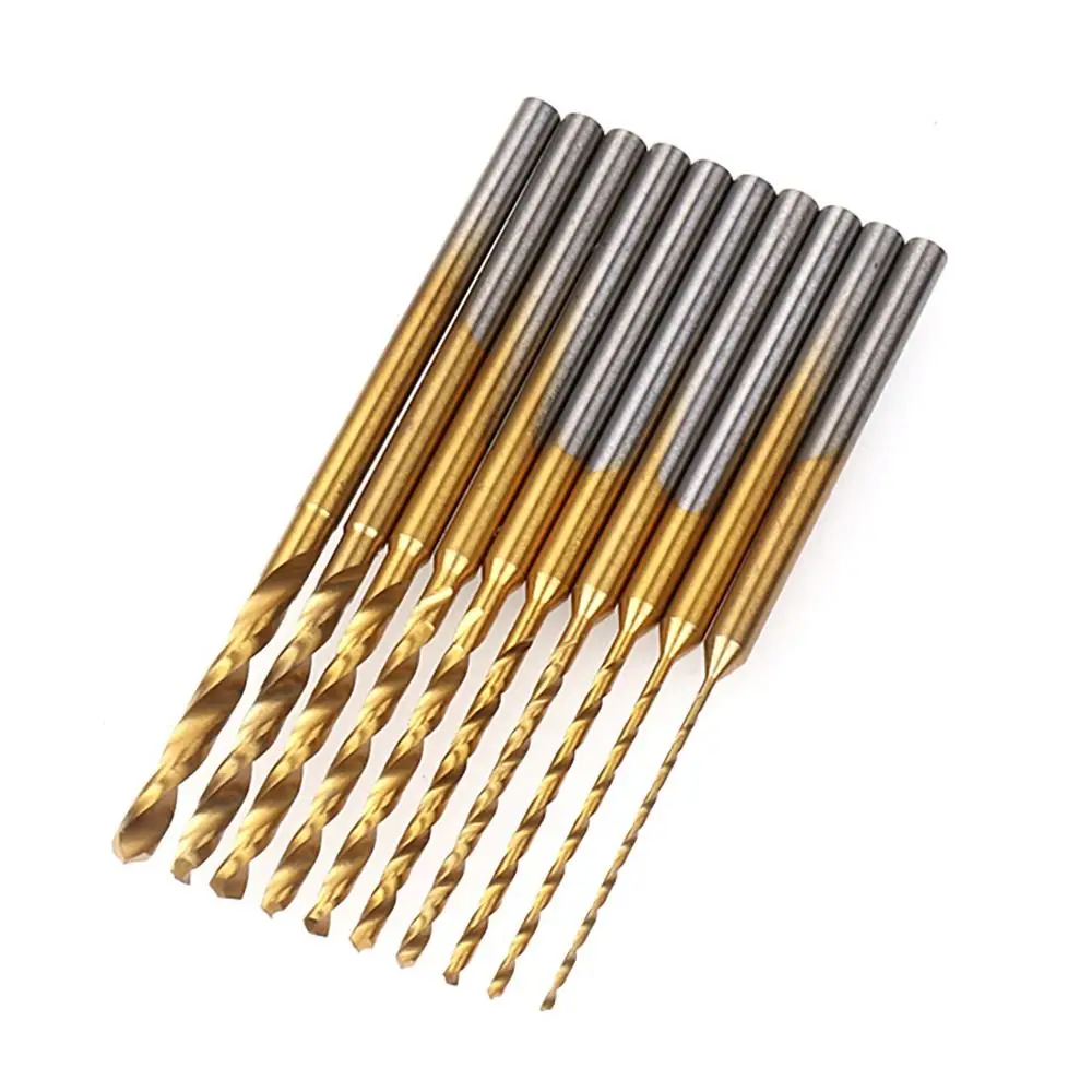 Micro Twist Drill Bit 0.8Mm-2.0mm Tiny Drill Bit 2.35 Shank HSS Mini Engraving Drill Bits Hole Drilling Tool