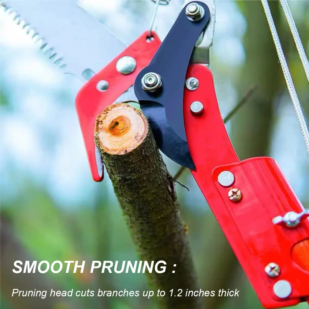 High-Altitude Branches Trimmer Labor-Saving High Altitude Three Pulley Pruning Scissors Branches Cutter Fruit Pick Cutting Tools