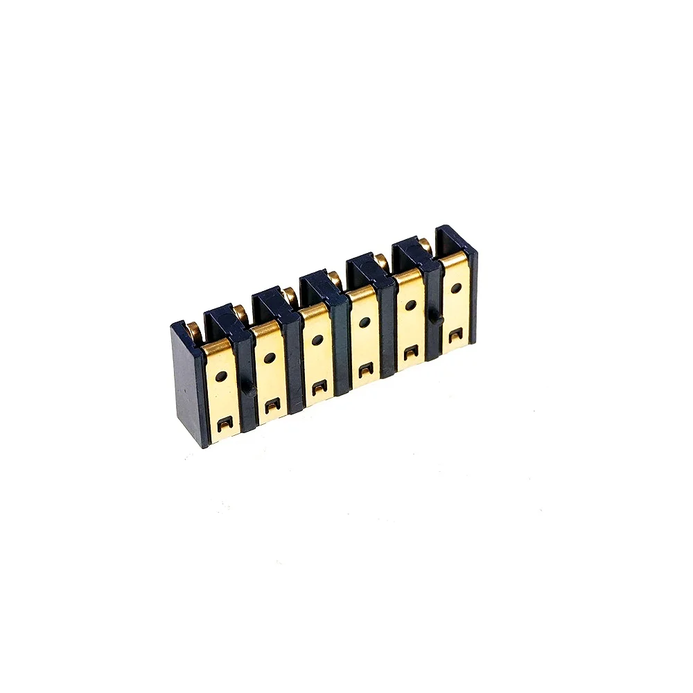 2 20 Pcs 5A 30V Spring Compression Contact 4.25 mm Pitch 2 3 4 5 6 Pin Male Surface Mount Battery Connectors Insulator 4.75mm