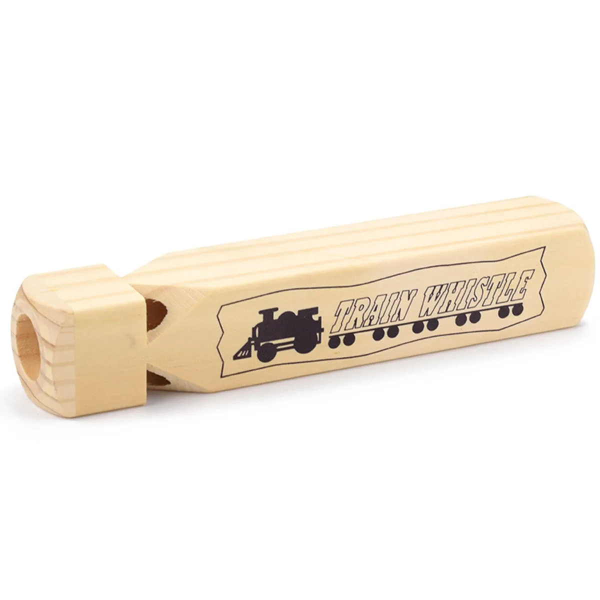 1pc Wooden Train Whistle Music Kids Wood Toy Musical Instrument Learning Educational Toys for Children Montessori Games 3