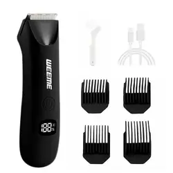 Men's Precision Grooming Trimmer with Digital Display - Multi - Functional & Portable Hair Remover (Black)